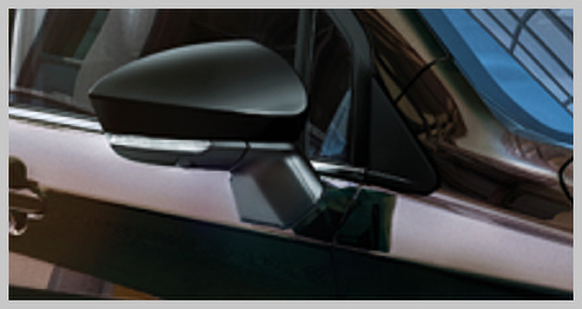 Auto Folding Side Mirrors With LED Turn Signals Image