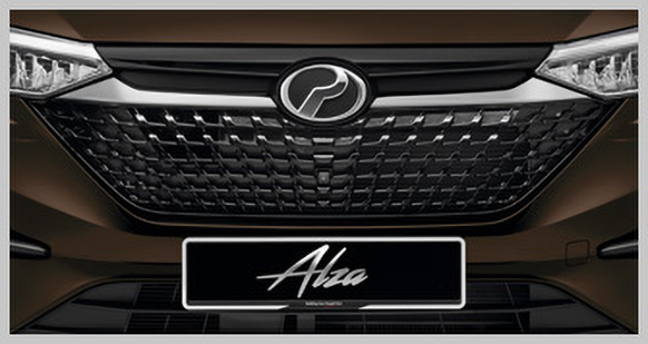 Chrome & Glossy Black Front Grille Image